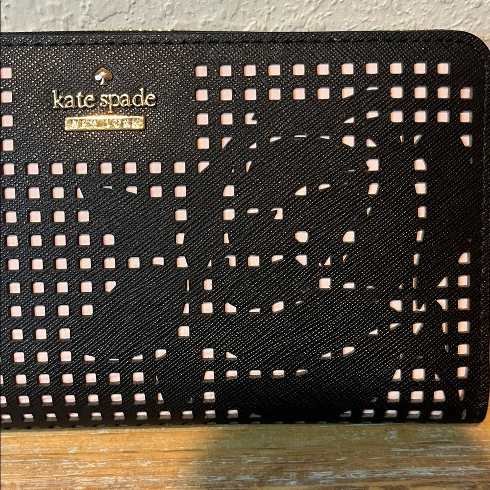 Kate Spade New York Cameron Street Perforated Stacy Zip Around Wallet - Picture 2 of 10
